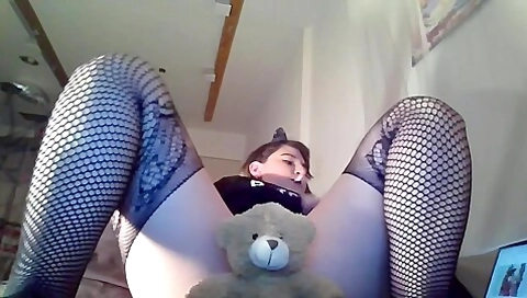 Smoking Humping&edging Teddybear W Her Pretty Pussy Till She Cums Facefucking Bear - Teaser Video